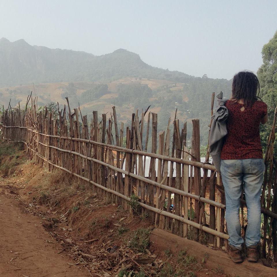 a person standing looking at horizon in Cameroon